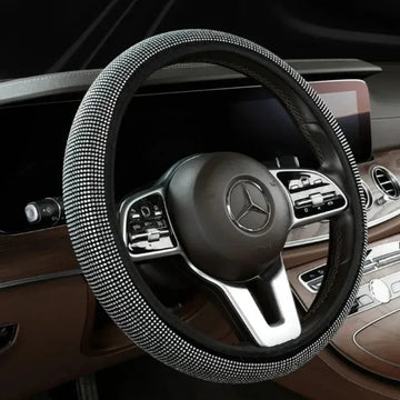 Steering Wheel Covers Bling Bling Diamond Rhinestones Car Steering Wheel Cover 37/38cm Auto Interior Accessories Four Seasons