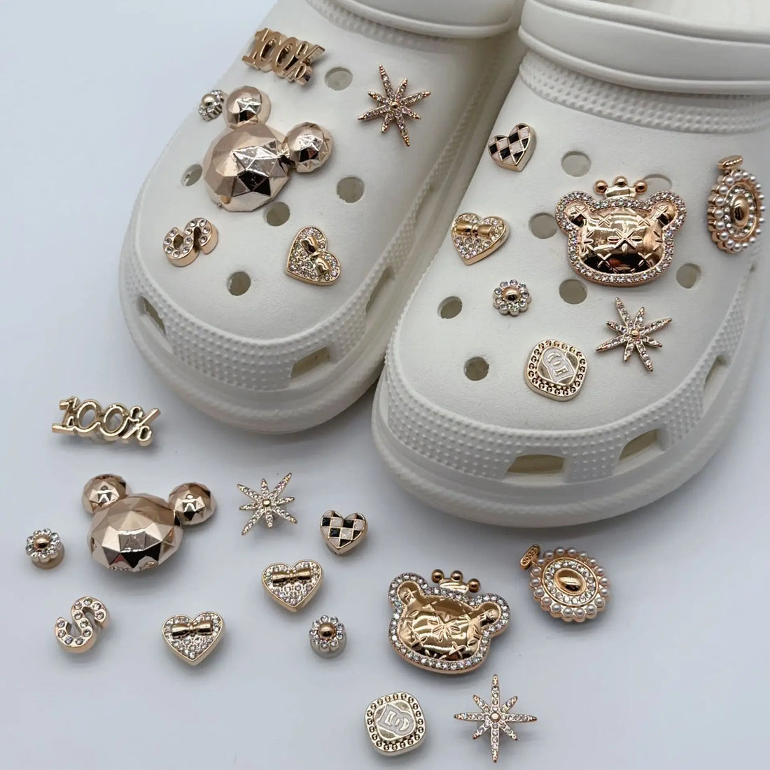 Bling Shoe Charms Diy Shoe Buckle Set Jewelry Shoes Accessories For Women Luxury Rhinestone Bling Shoe Charms For Party Favor