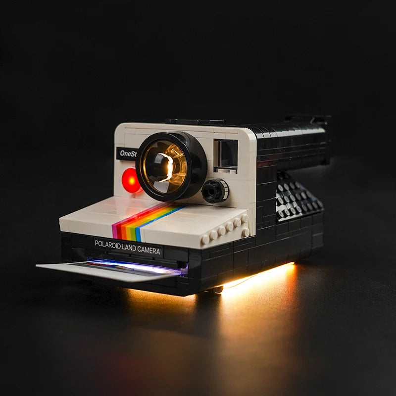 Brick Bling LED Light 21345 Set for Polaroid OneStep SX-70 Camera Building Blocks (Lighting Accessories Only)