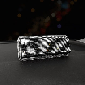 Sun Glasses Box Case Leather Girly Eyewear Accessories Portable Storage Glasses Holder Women Bling Glitter Eye Glass Organizer