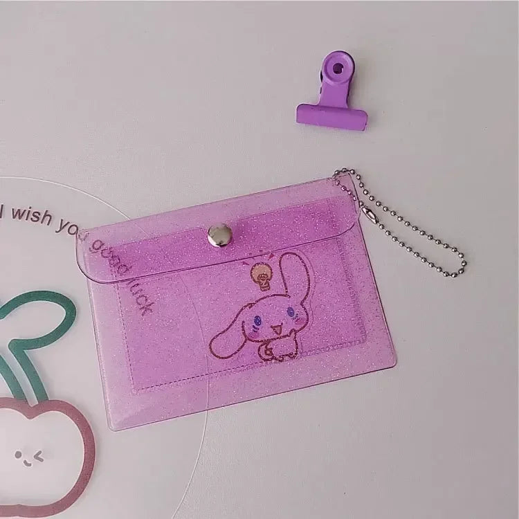 Women Credit Card Holder Wallet Transparent Waterproof Pvc Business Card Purse Men Id Card Mini Wallet Girl Coin Purse carteras