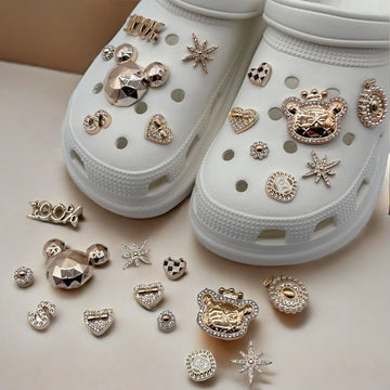 Bling Shoe Charms Diy Shoe Buckle Set Jewelry Shoes Accessories For Women Luxury Rhinestone Bling Shoe Charms For Party Favor