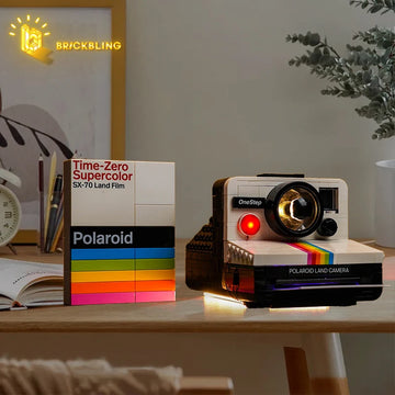 Brick Bling LED Light 21345 Set for Polaroid OneStep SX-70 Camera Building Blocks (Lighting Accessories Only)