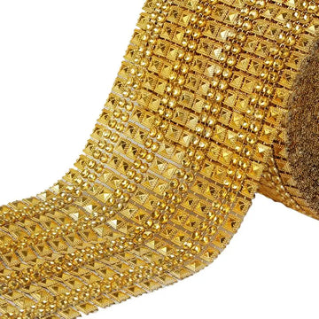 Diamond Rhinestone Mesh Tape 16 Roll Ribbon Bling Bling Wrap Bulk For Wedding Cakes Party Supplies Wedding DIY Decorations