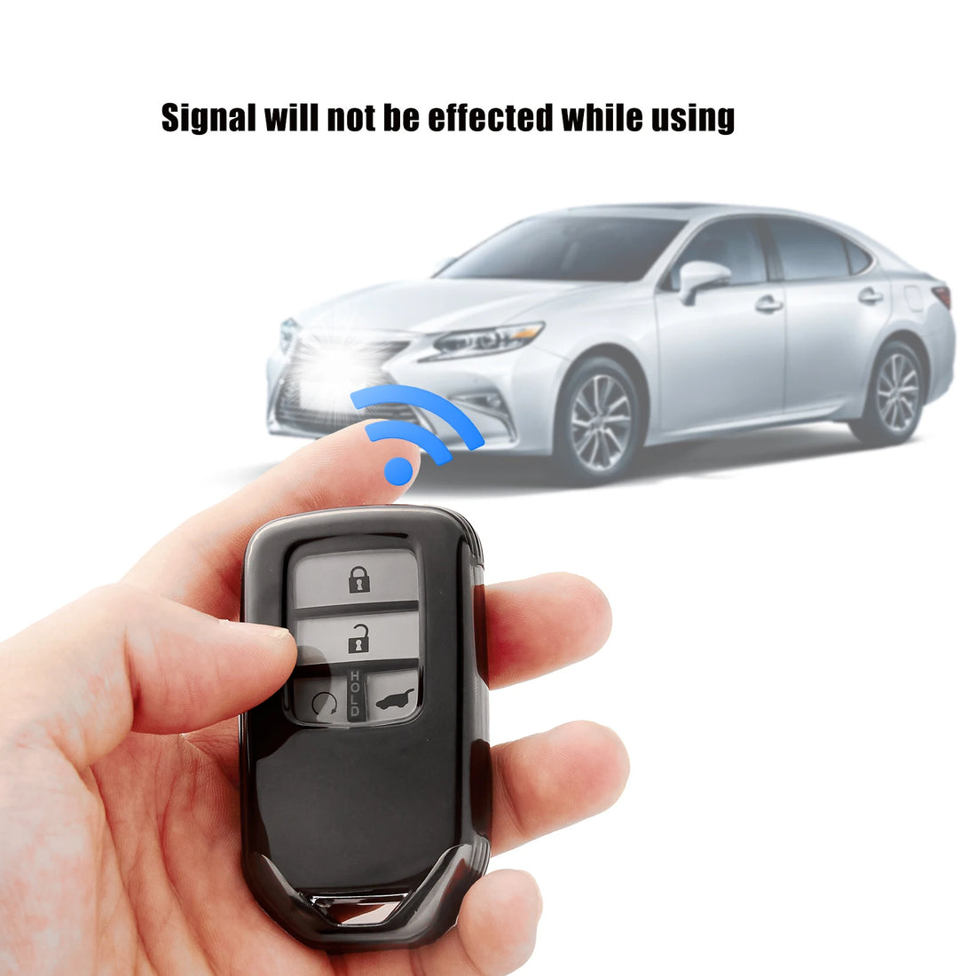 Transparent Key Protector for Honda Vezel City Civic Jazz BRV BR-V HRV Pilot Odyssey TPU Car Smart Remote Key Fob Case Cover